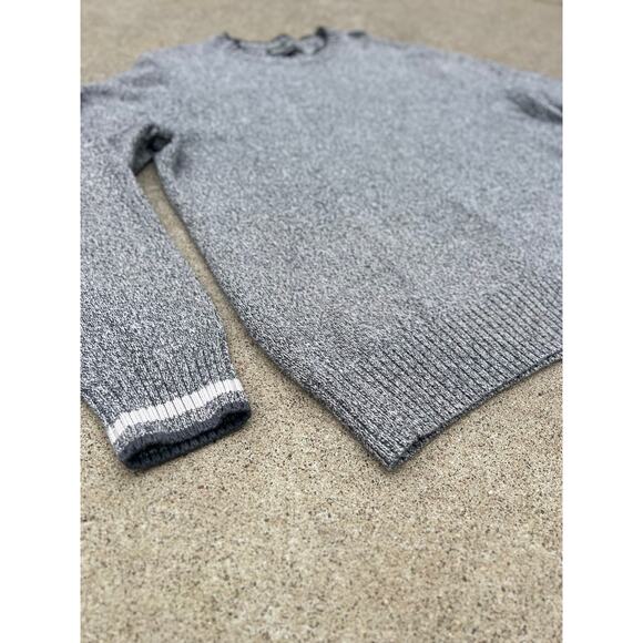 Eddie Bauer Sweater Men Size XL Gray Cotton Trim Detail Crewneck Long Sleeve - Picture 2 of 5